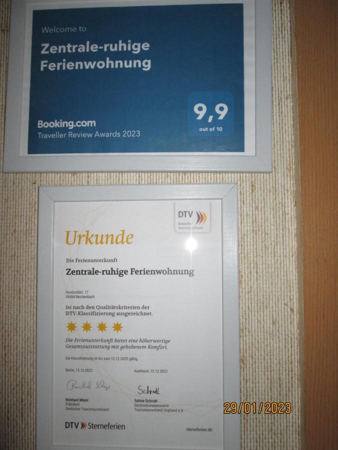 Zentrale-Ruhige Ferienwohnung Reichenbach im Vogtland Buitenkant foto